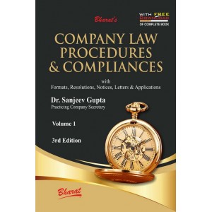 Bharat's Company Law Procedures & Compliances by Dr. Sanjeev Gupta [2 HB Vols. 2023]